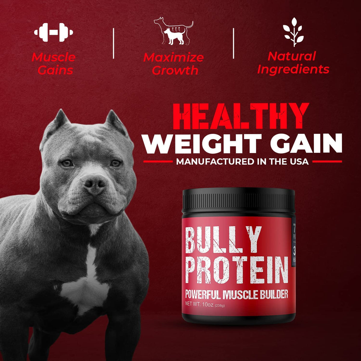 Real Meat Protein Powder for Dogs 60 Servings D7184