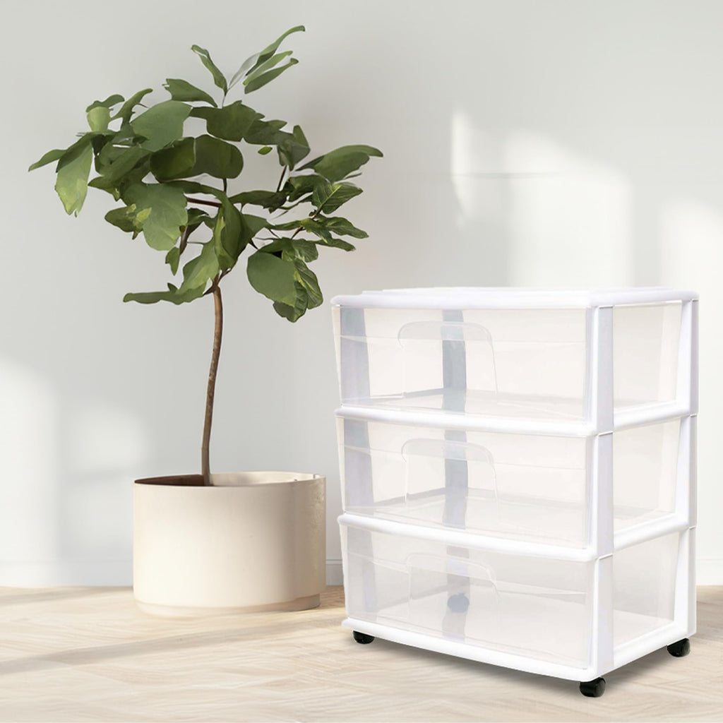 White 3-Tier Storage Cart 2 Pack U5534