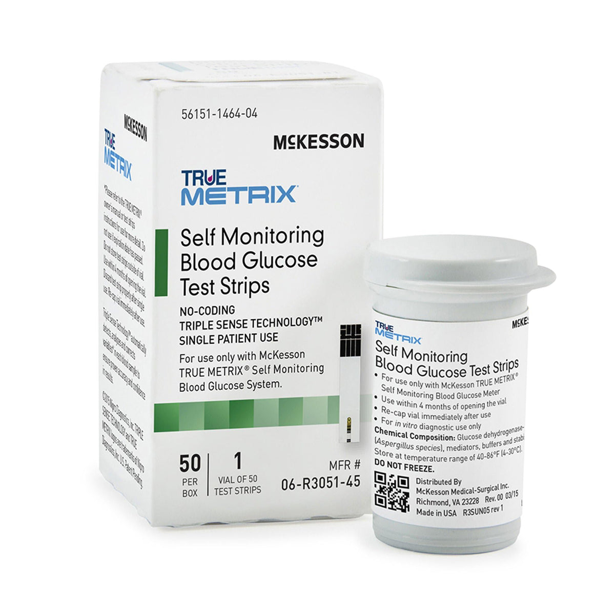 Blood Glucose Test Strips, 1200 Strips T2465