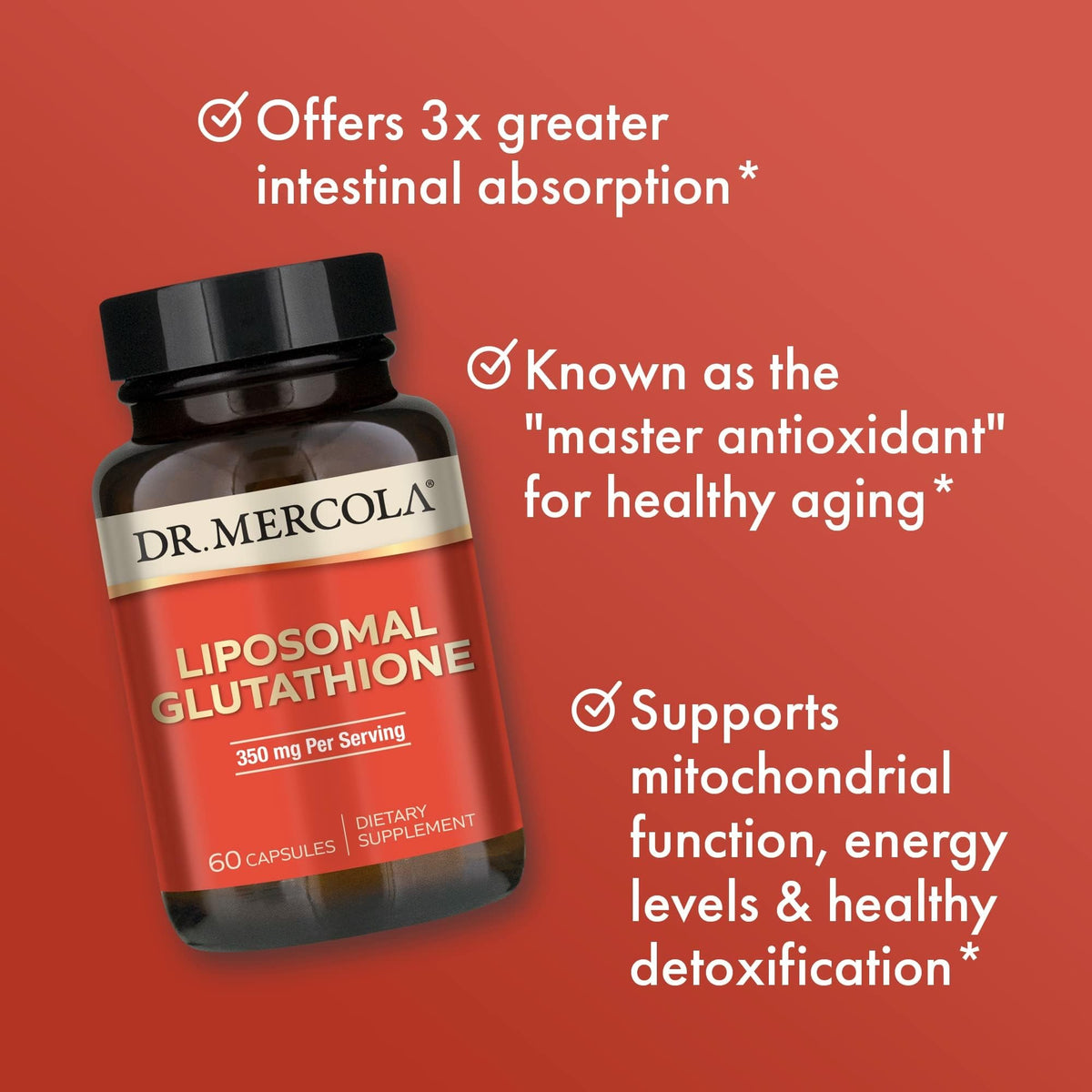 Liposomal Glutathione 350 mg 60 Capsules K251459