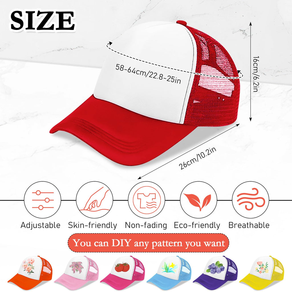 30 Pcs Kids Adjustable Mesh Trucker Hats P90206