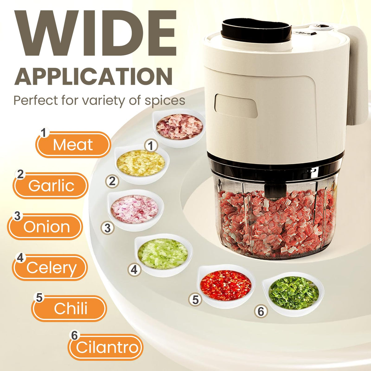 4-in-1 Waterproof Cordless Electric Vegetable Slicer Set I3856