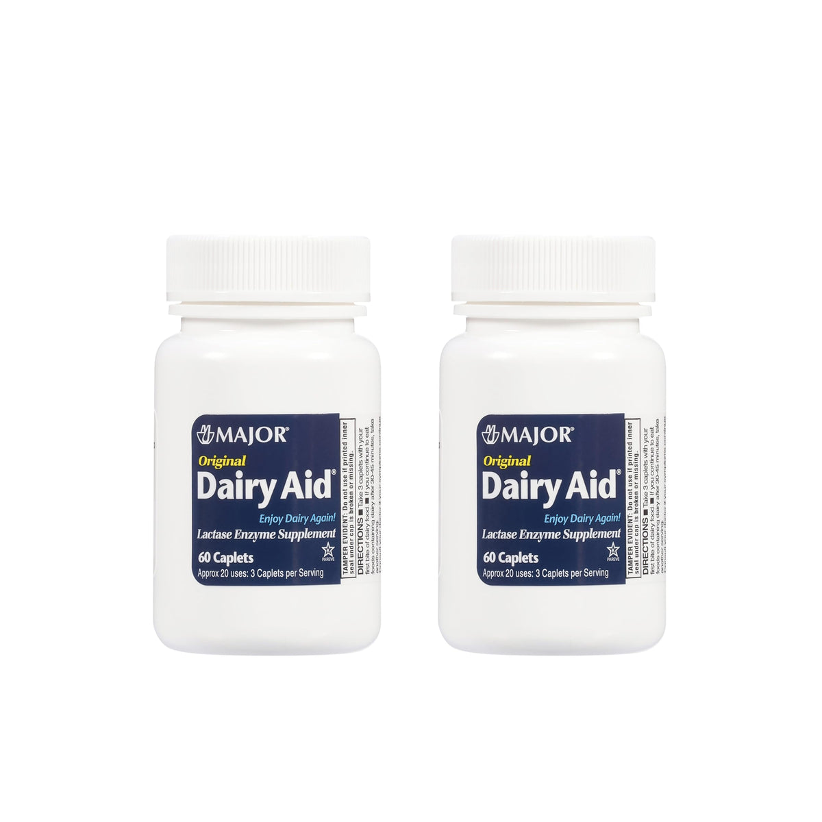 Lactase Enzyme Supplement 60 Caplets 2 Pack S424