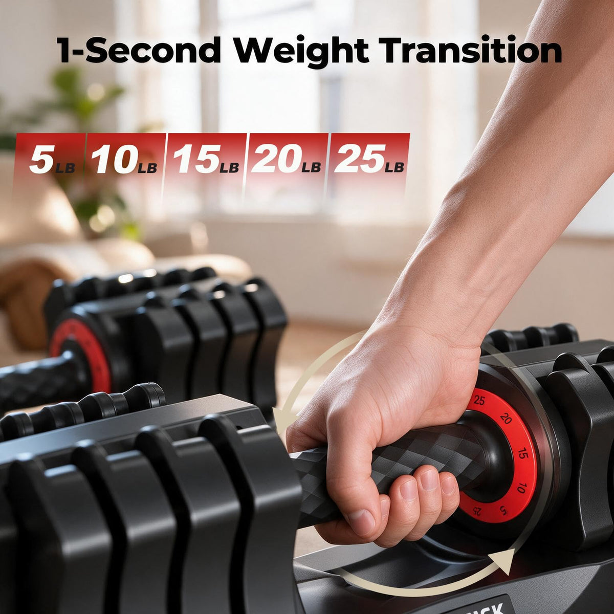 25 lb Adjustable Dumbbell Set G68530
