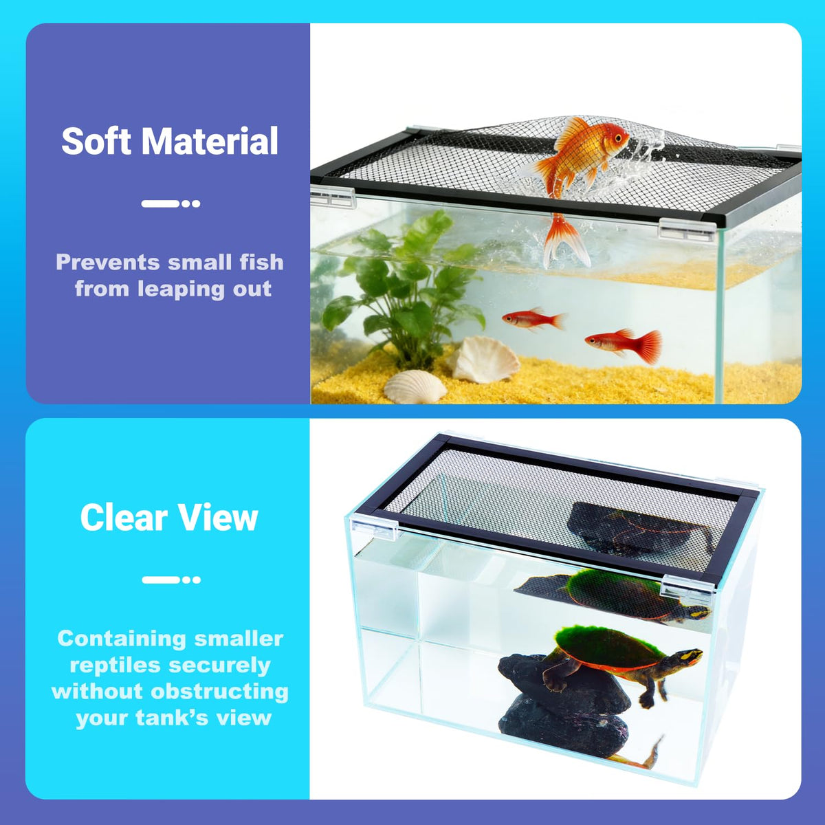 Adjustable Mesh Aquarium Lid N931