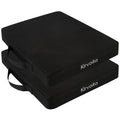 Black 2 Pack Waterproof Oxford Stadium Seat Cushions U820801
