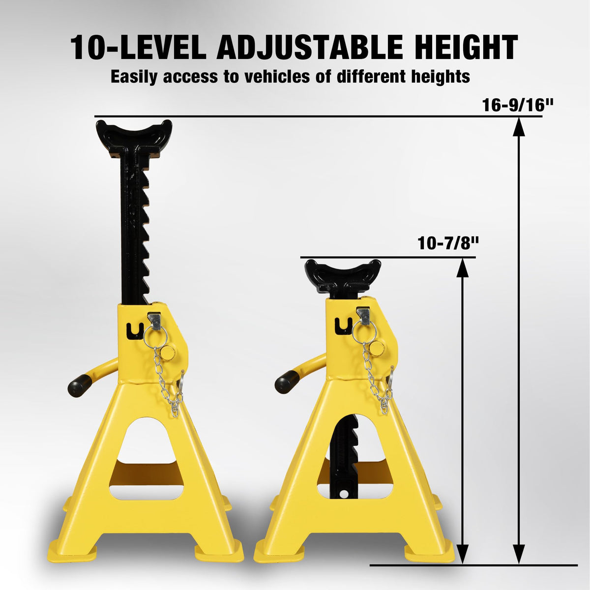 3 Ton Steel Car Jack Stands 1 Pair W6988
