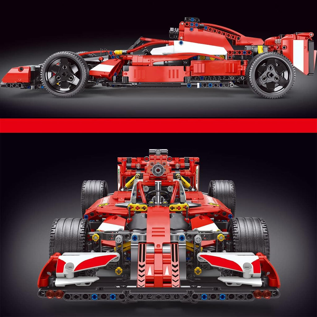 Red 1:10 Scale Sports Car Building Blocks Kit 1250 Pcs C369866