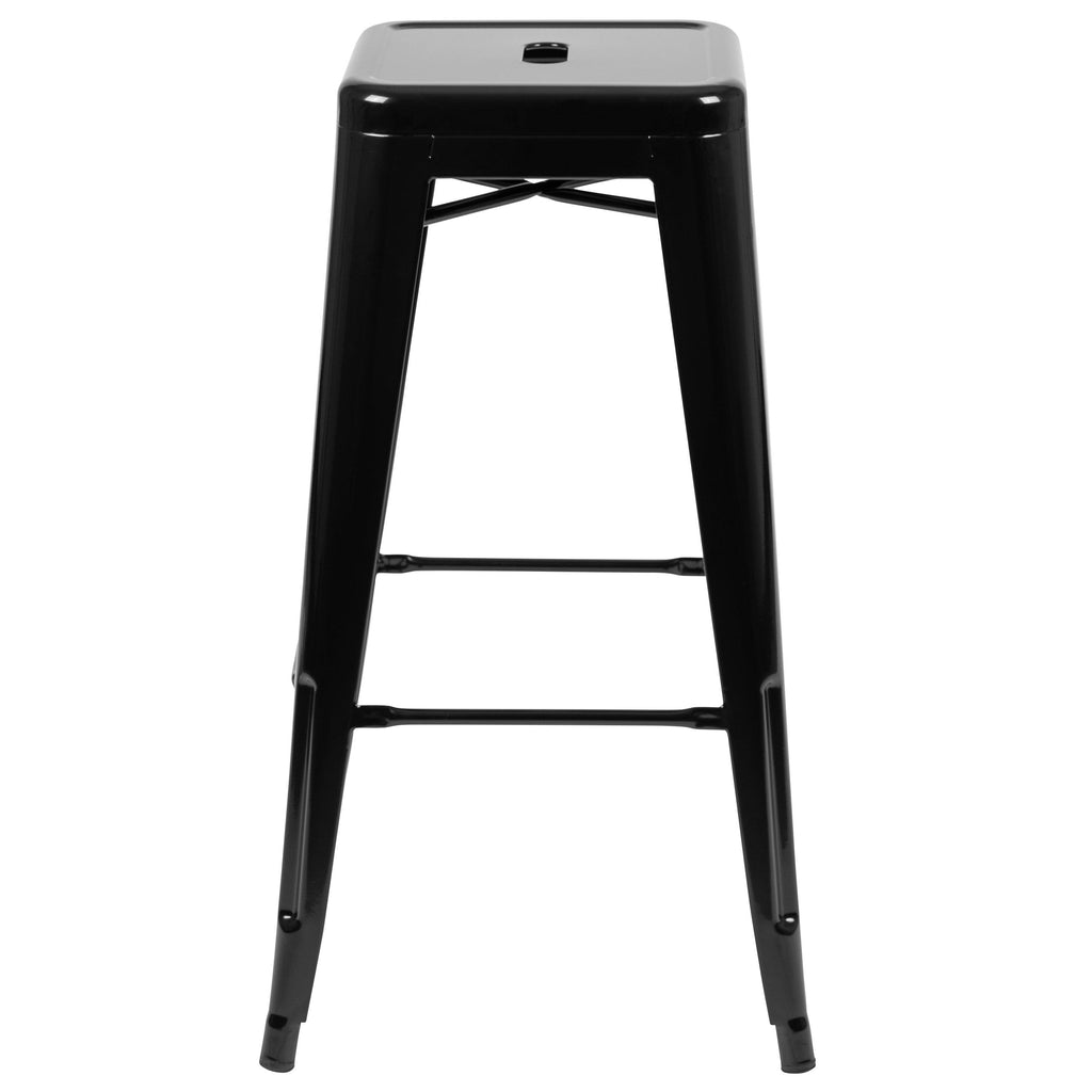 4 Pack 30x22 High Metal Stackable Bar Stool G1425