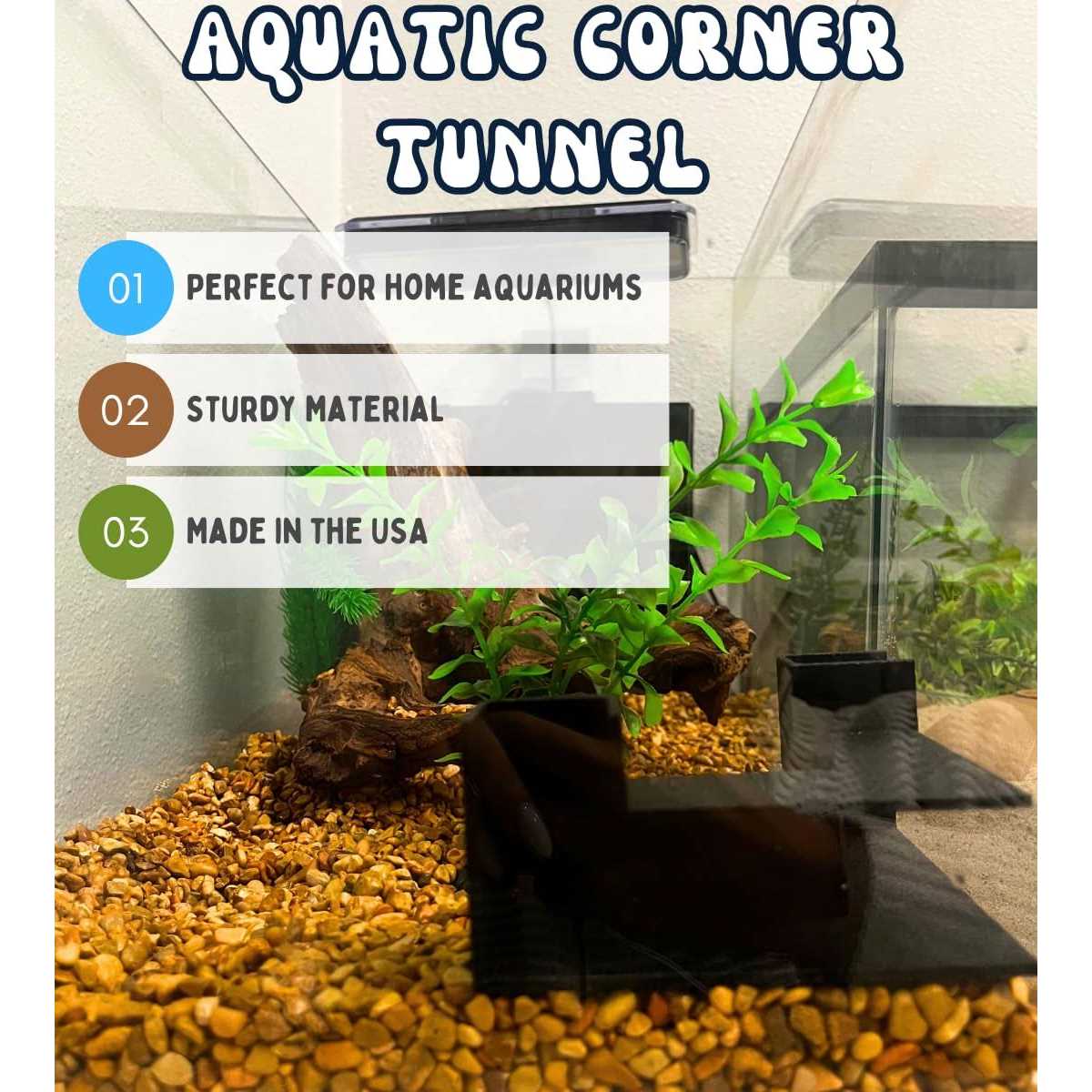 Aquarium Underground Tunnel Fish & Shrimp Hideout J523193