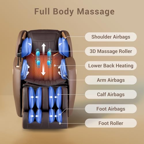 Grey Full Body Massage Recliner Chair with Heat C382