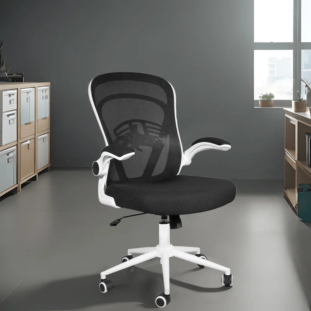 Black Ergonomic Mesh Office Chair with Wheels A215