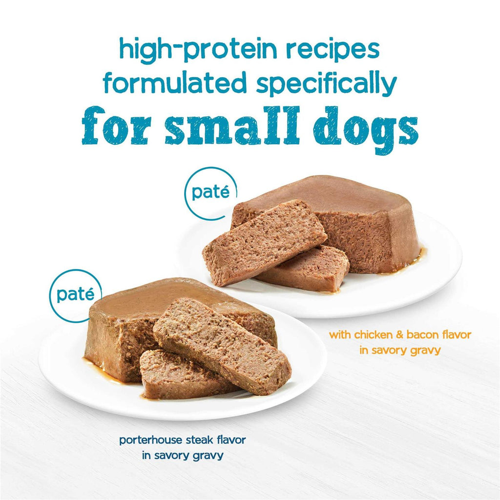 Steak & Chicken Pate Wet Small Dog Food Trays H557605