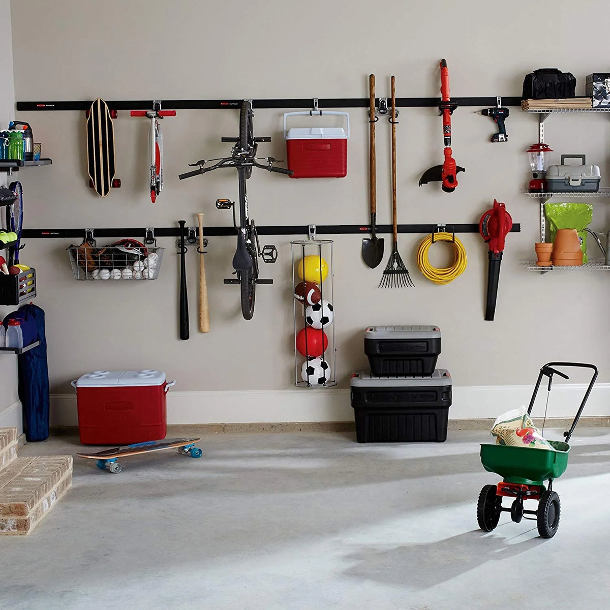 6 Pack Wall Mount Hook Garage Organizer O757704