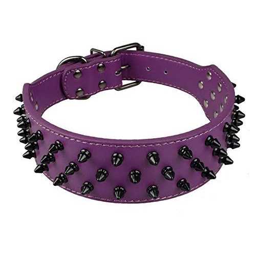 Black Spiked Studded Dog Collar O794