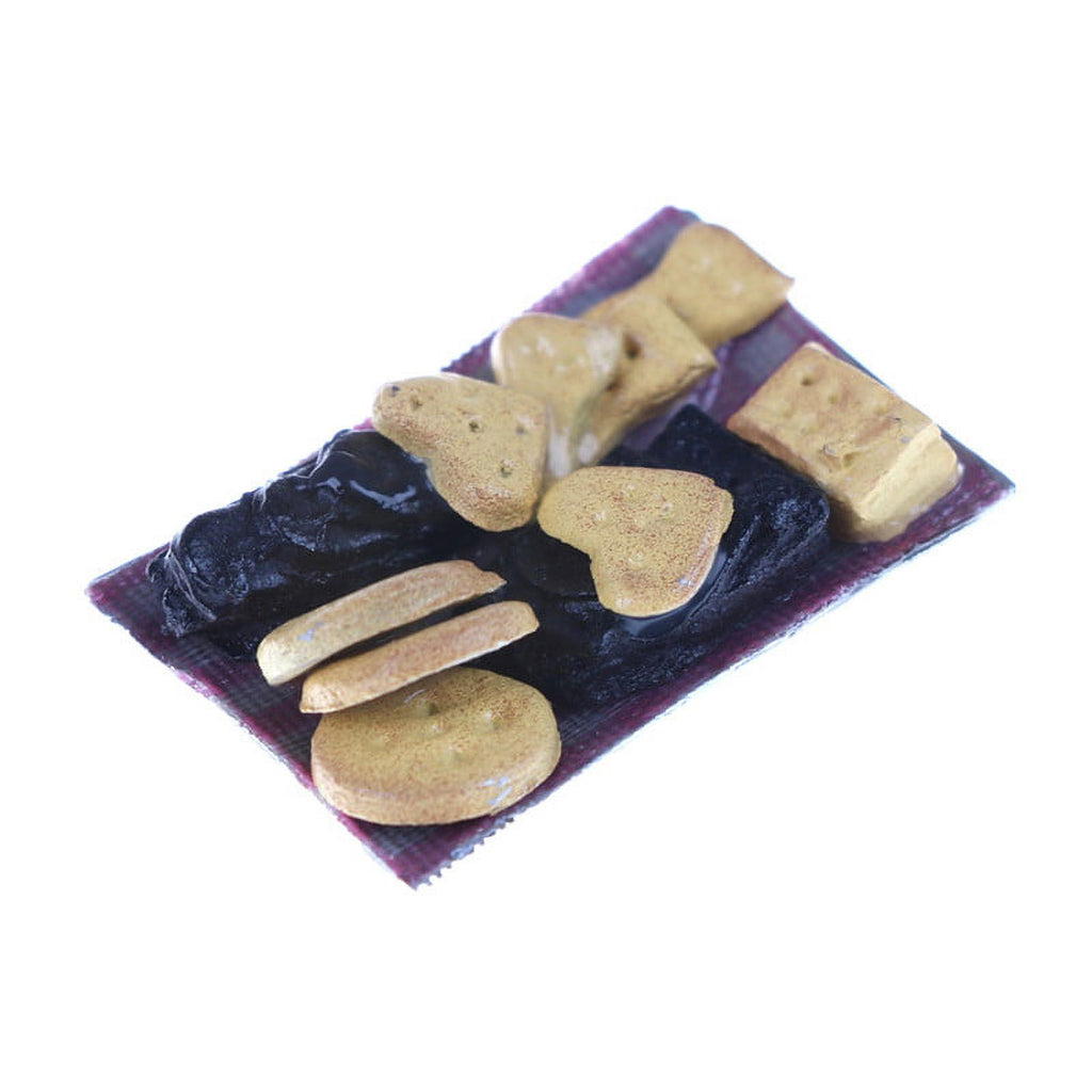 1:12 Dollhouse Miniatures Plastic Plate of Cookies Biscuit Kitchen Food Decor I640286