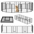 40 Inch 16 Panels Metal Dog Playpen J1403