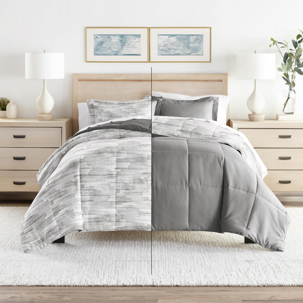 Reversible King Size 3 Piece Comforter Set P3627