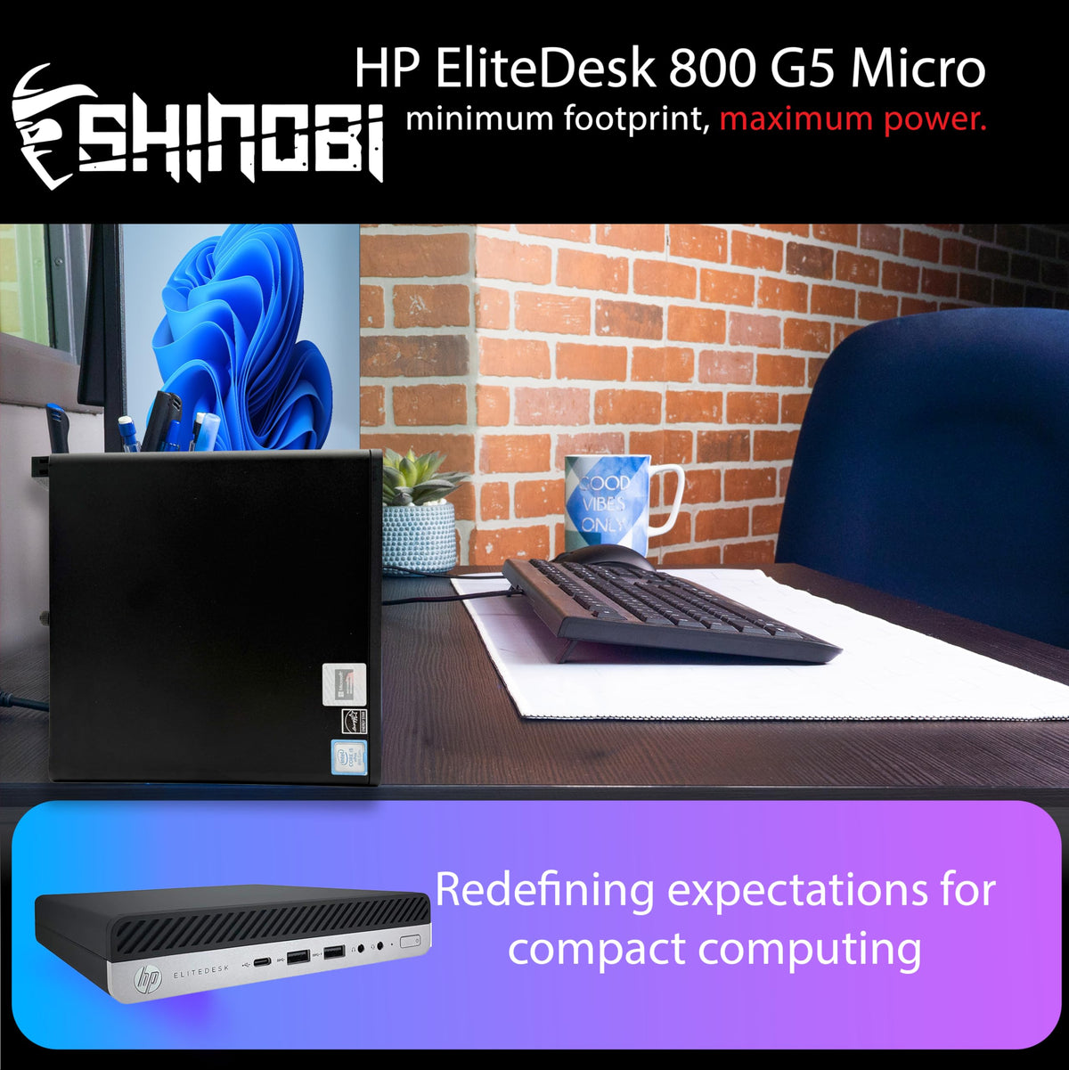 Mini PC Intel Core i5-9500T 16GB RAM 512GB NVMe Windows 11 Pro O5583