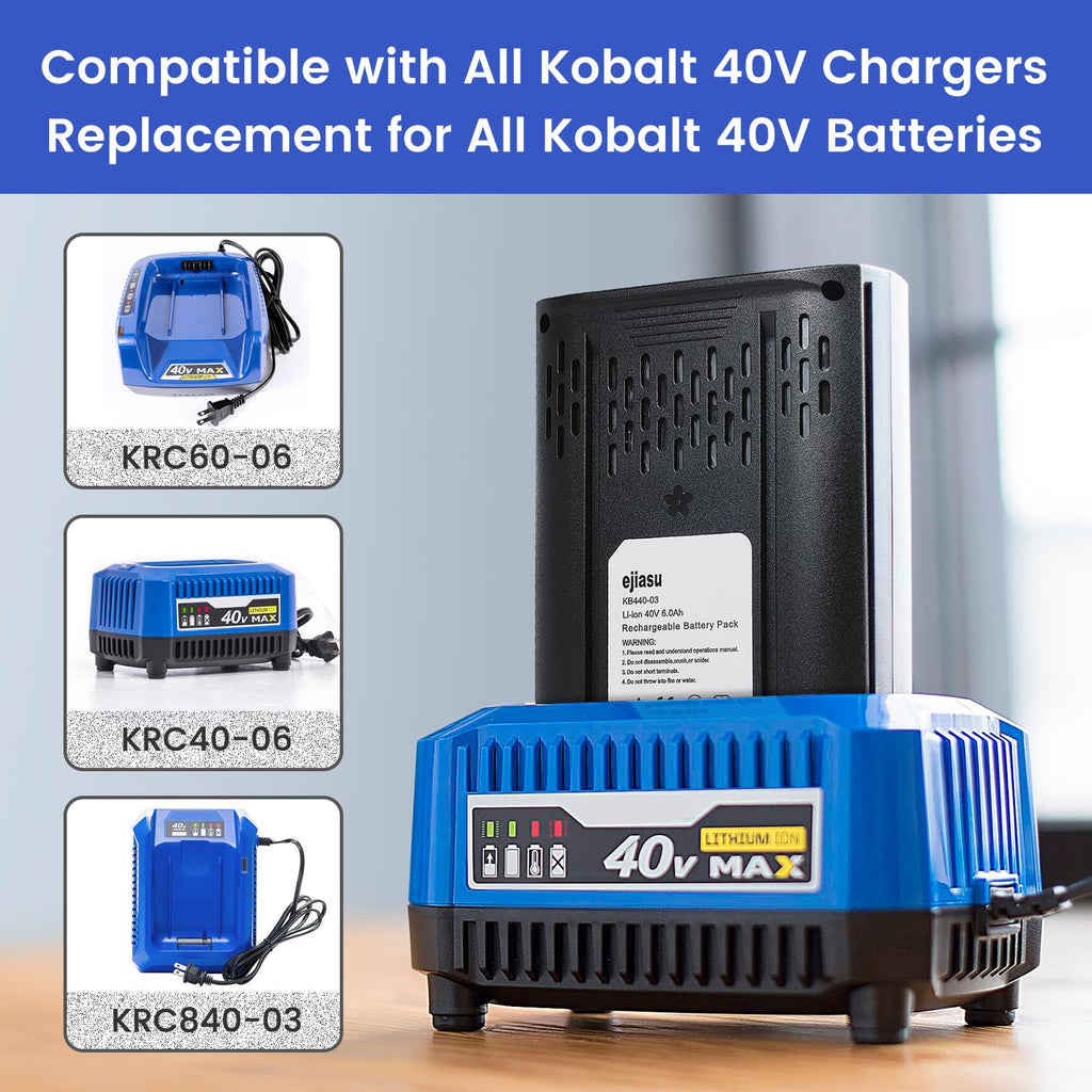 40V 6.0Ah Battery Replacement Y294
