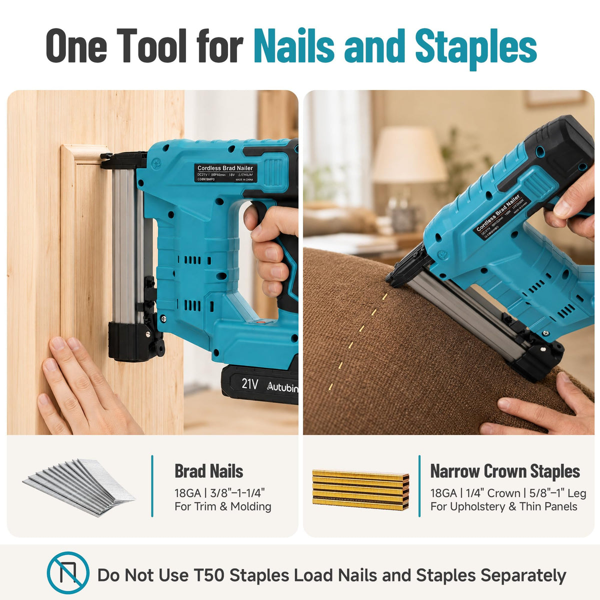 Cordless Electric Nail Gun V3447