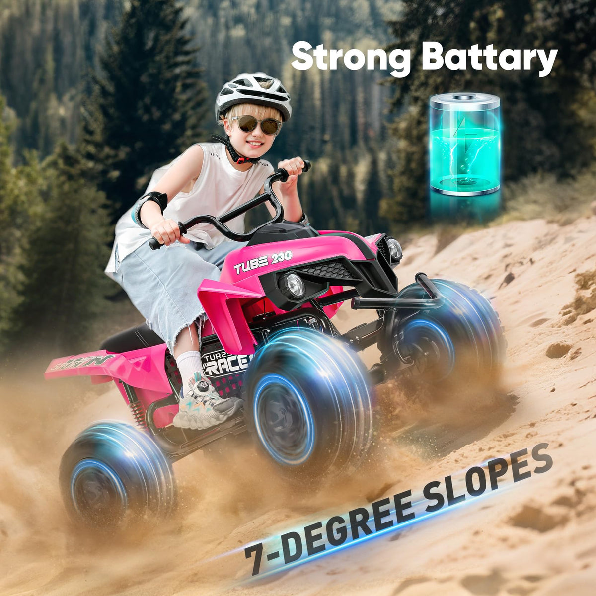 24V 2 Seater 4WD Ride on ATV O16526