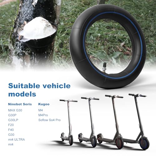60/70-6.5 & 10x2.5 Pneumatic Scooter Tire and Tube Set of 4 J41634