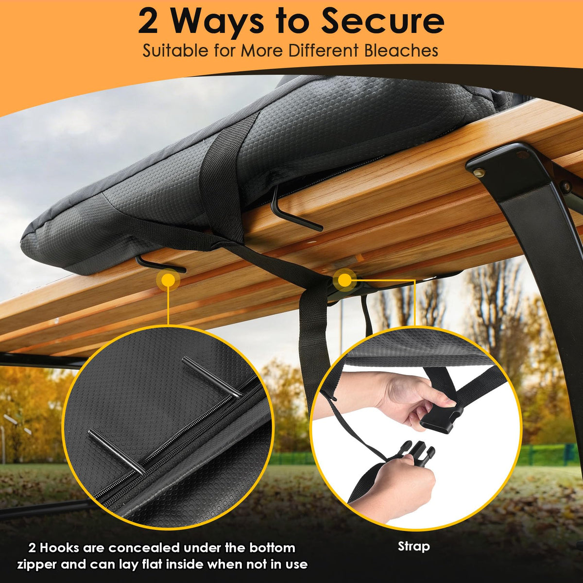Heated Stadium Seats for Bleachers with Power Bank K894