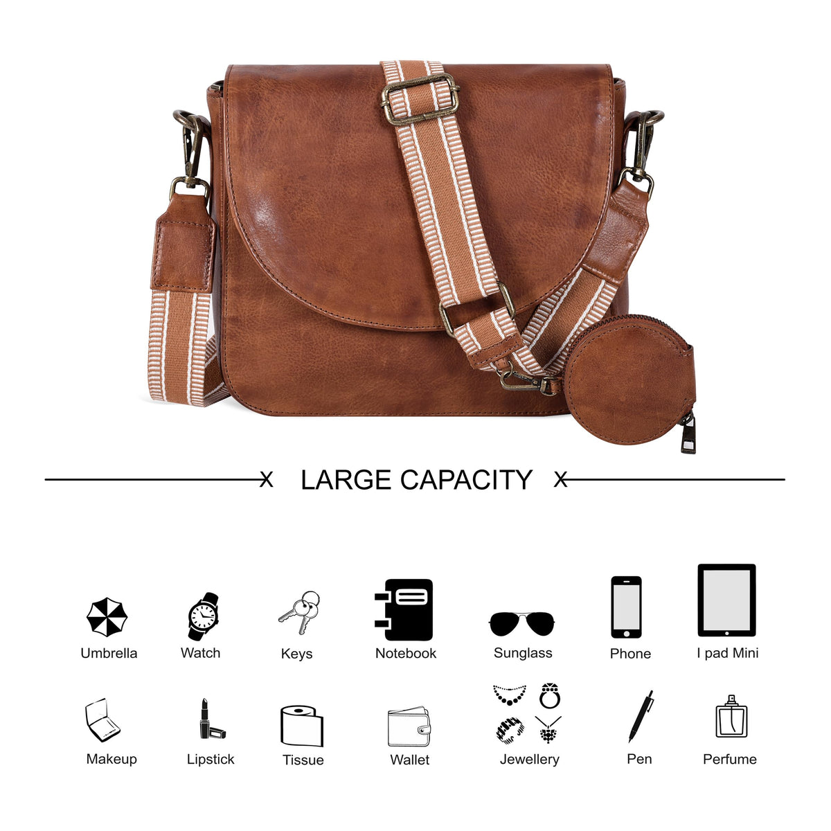 Genuine Leather Crossbody Bag G536867