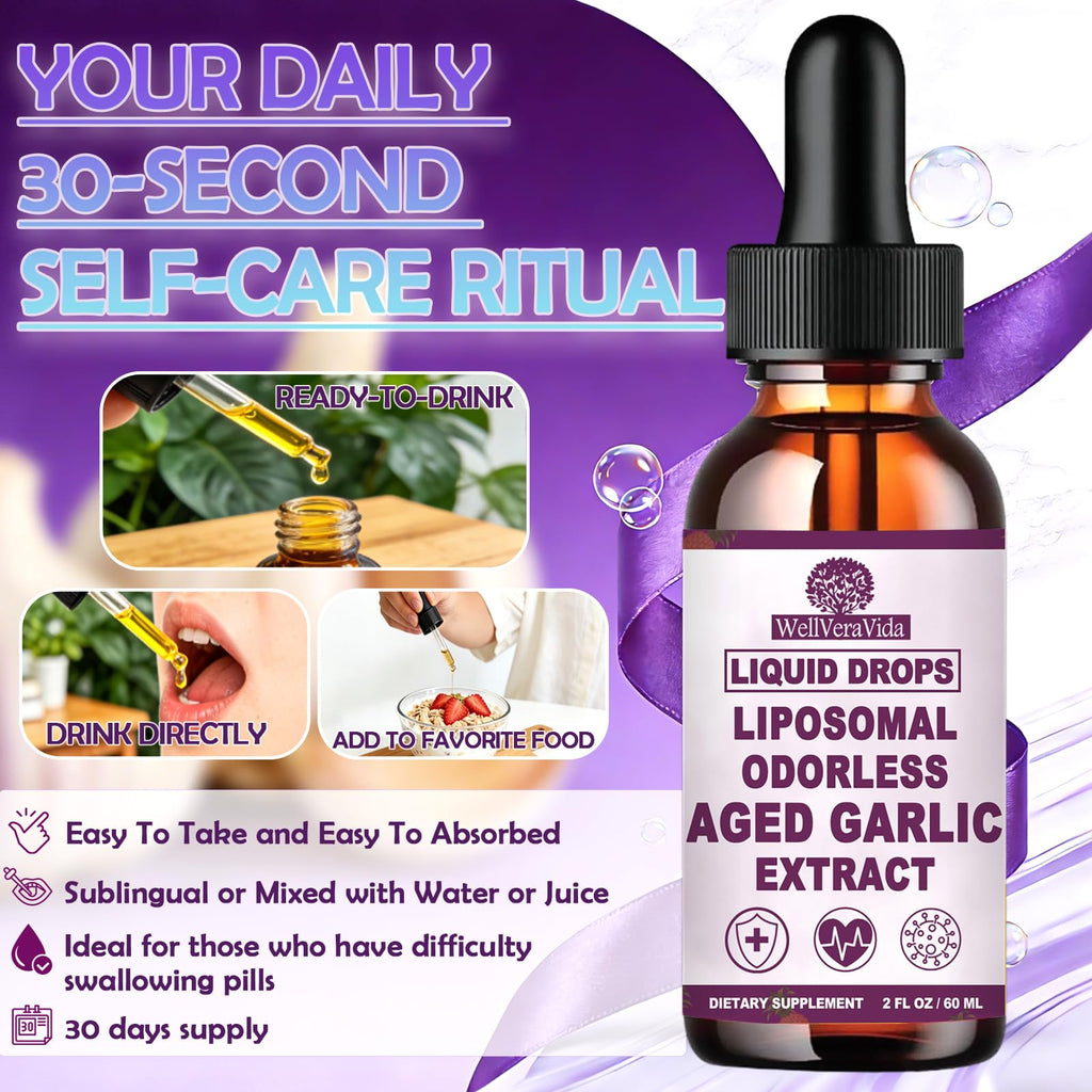 Organic Odorless Garlic Extract Liquid Drops 500mg Y803462