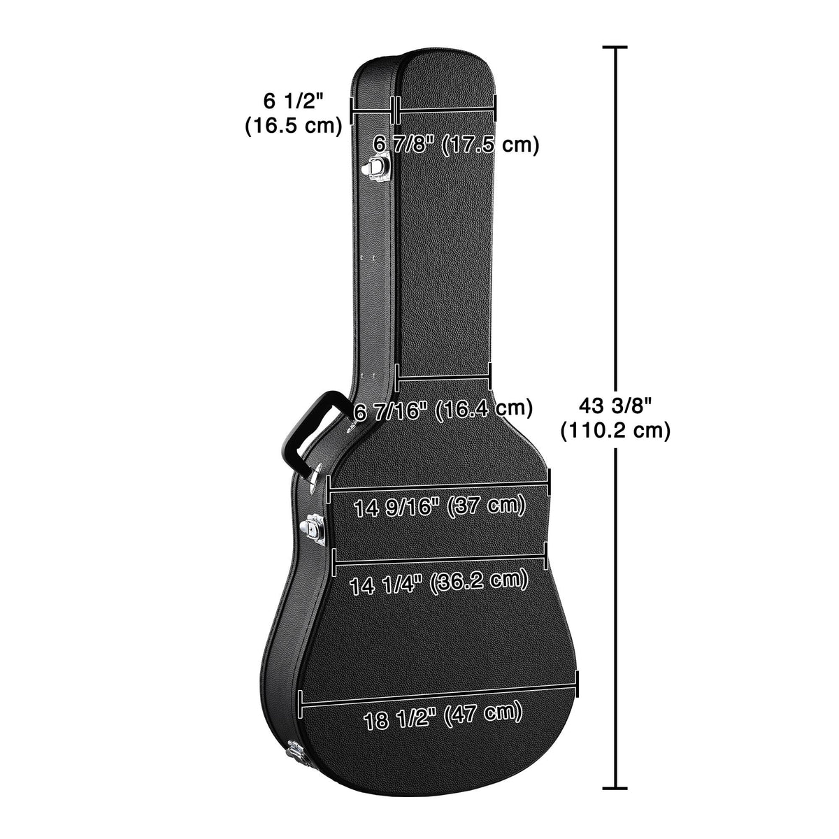 Dreadnought 41 Inch Wooden Hardshell Guitar Case P28724