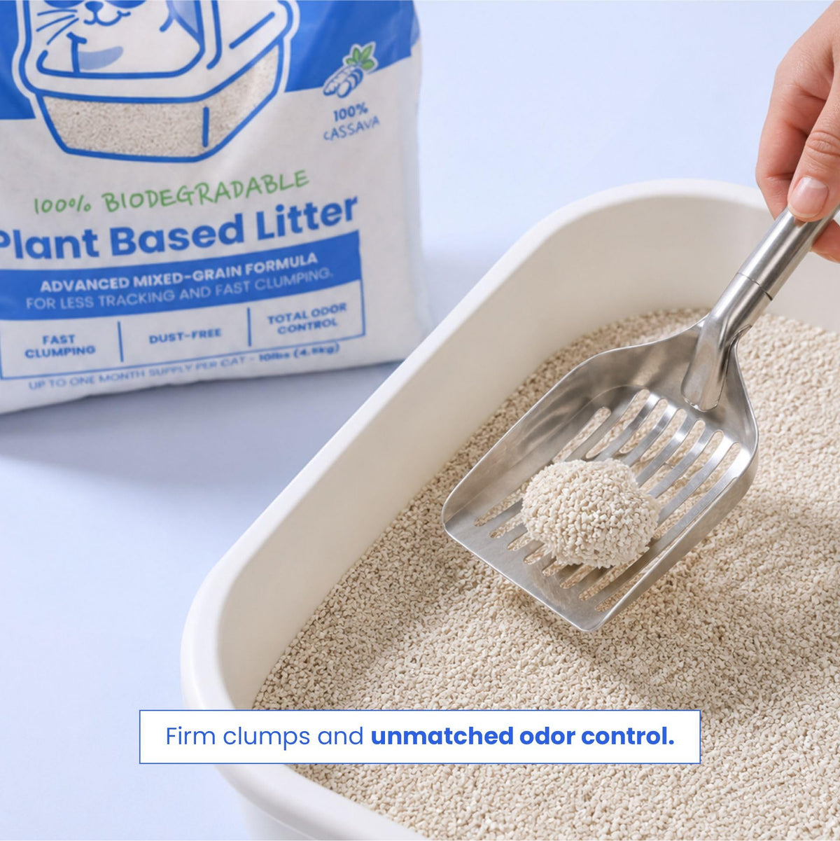 Unscented Cassava Cat Litter 10 lbs H6419