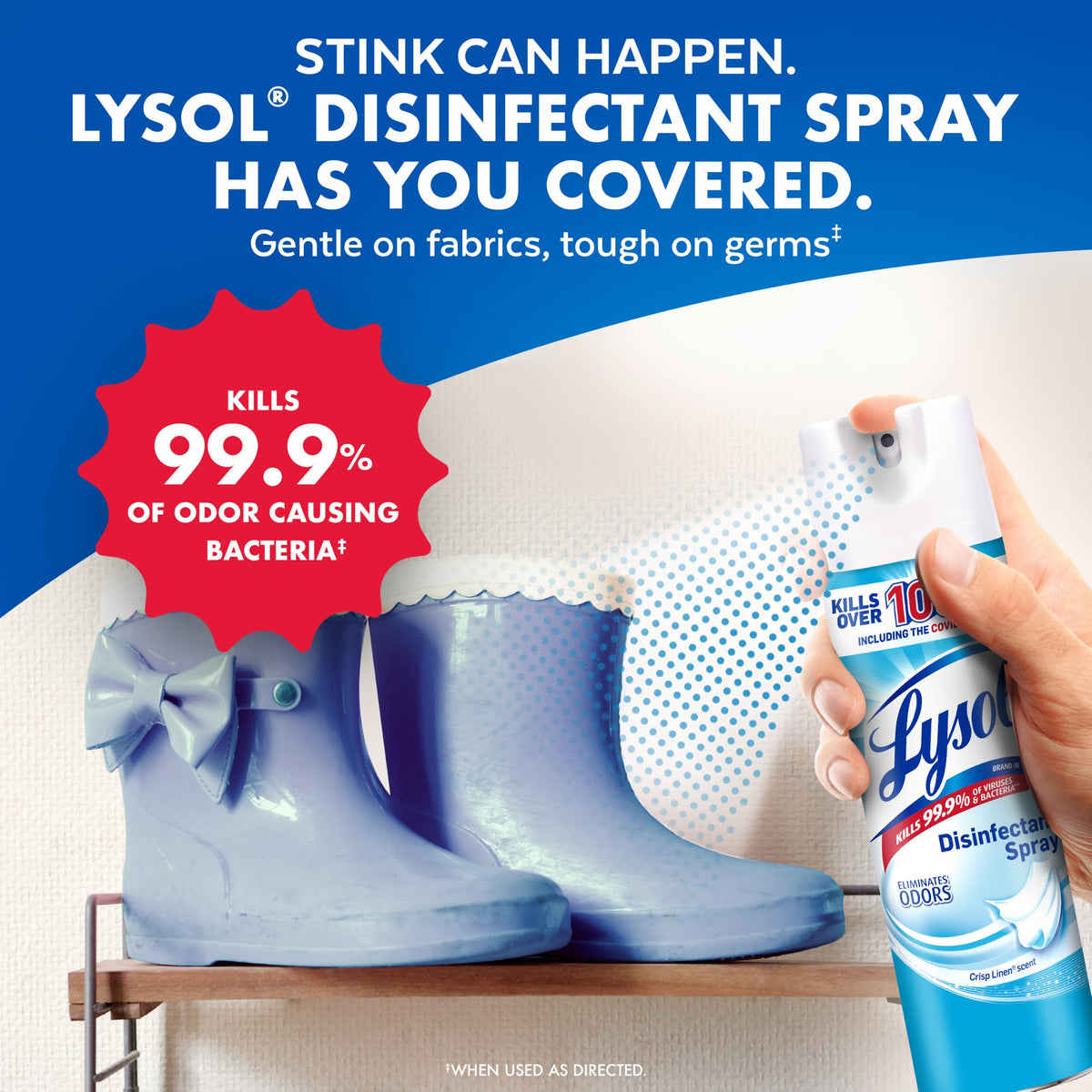 Disinfectant Spray Crisp Linen 19 oz 2 Pack H248837