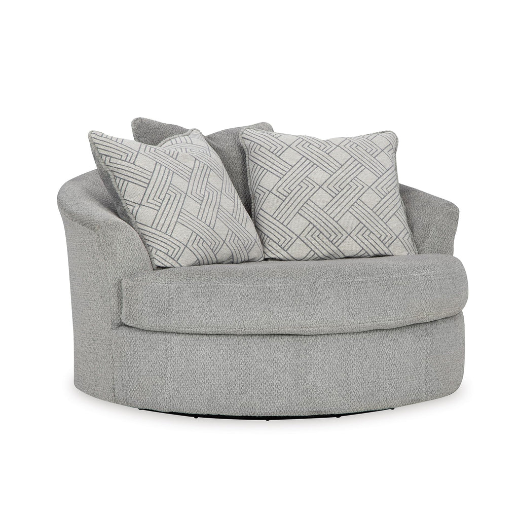 Round Velvet Oversized Swivel Accent Chair A4097