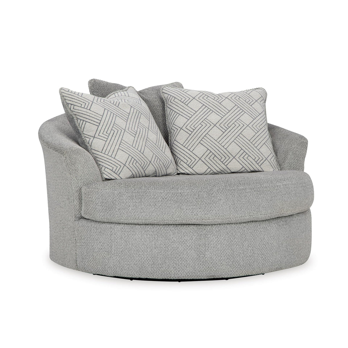 Round Velvet Oversized Swivel Accent Chair A4097