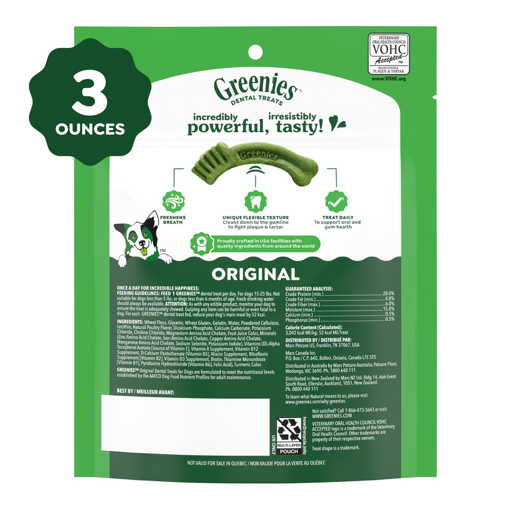 Natural Dental Dog Treats 5 Count Y51689