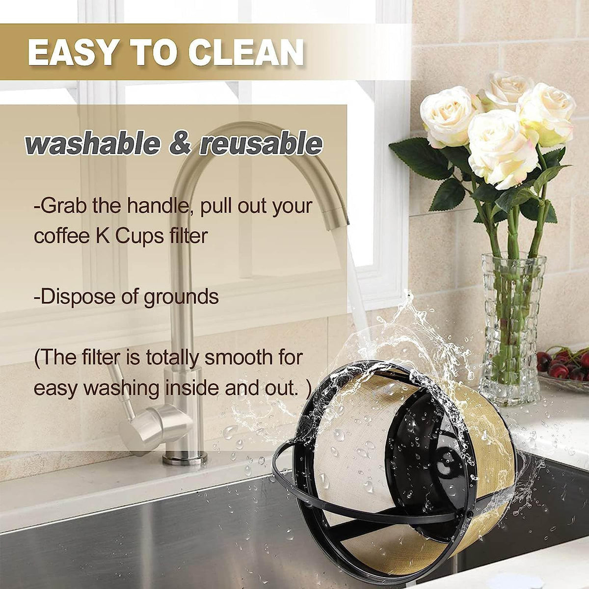 Reusable Coffee Filter Basket 8-12 Cup 2Pack N7008