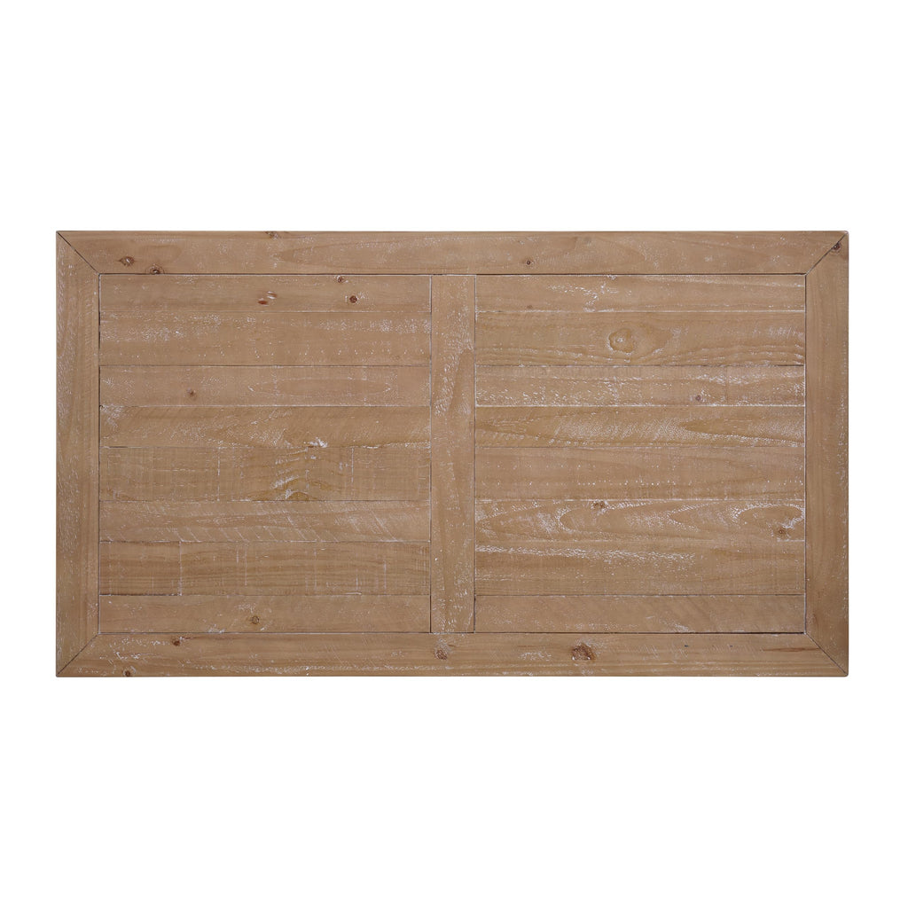 Solid Wood Coffee Table, Black and Driftwood S784
