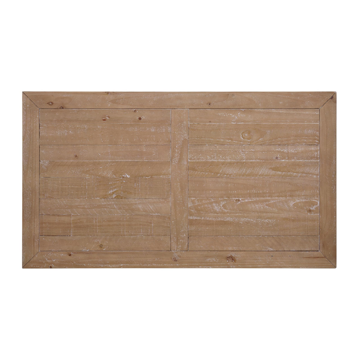 Solid Wood Coffee Table, Black and Driftwood S784