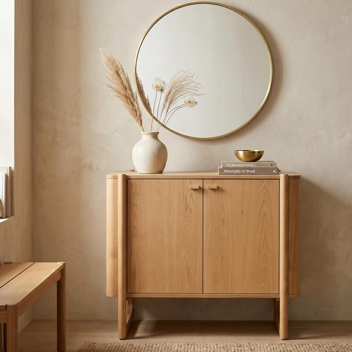 Solid Wood Accent Cabinet & Media Console W335
