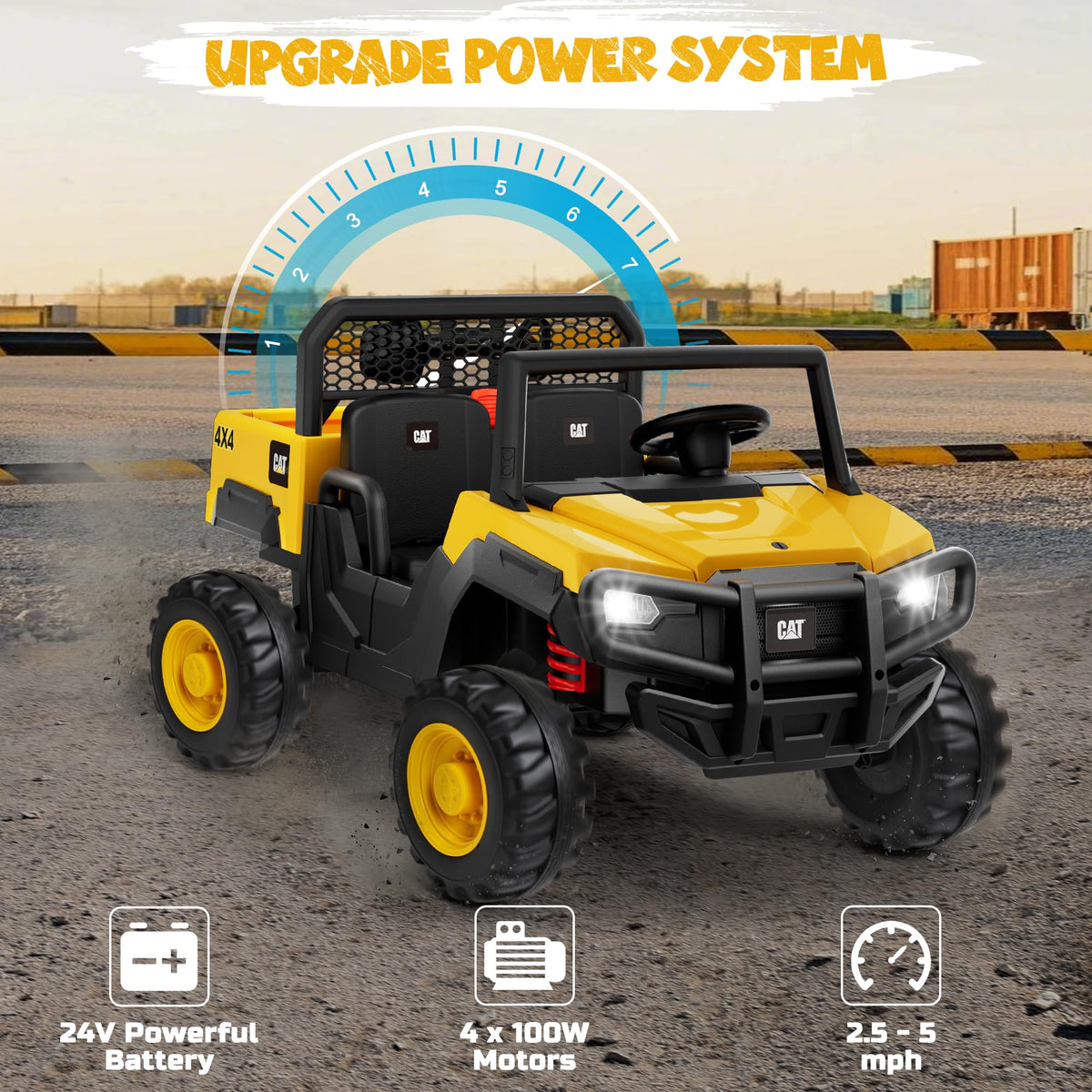 24V Ride On Toy with Dump Bed and Shovel I557316