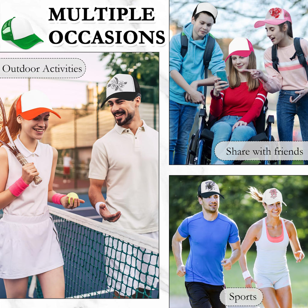 30 Pcs Kids Adjustable Mesh Trucker Hats P90206