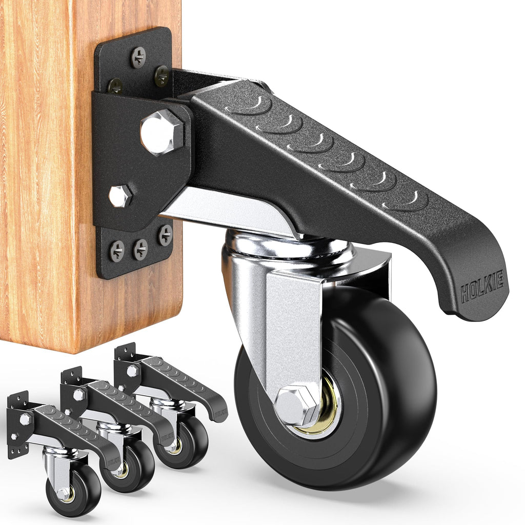 Heavy Duty Retractable Casters 700 lbs 4 Casters B3910