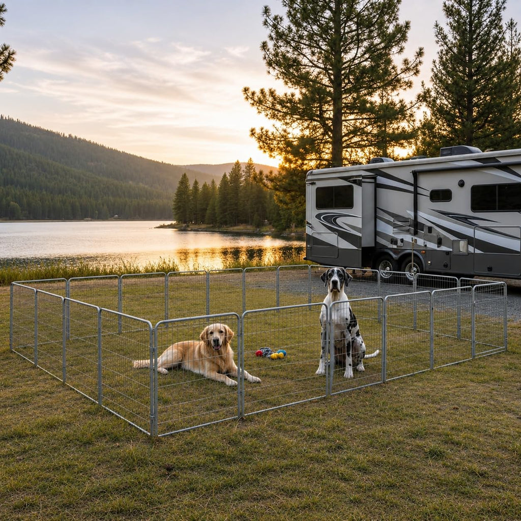 40 inch 16 Panels Portable Heavy Duty Metal Dog Playpen G22114