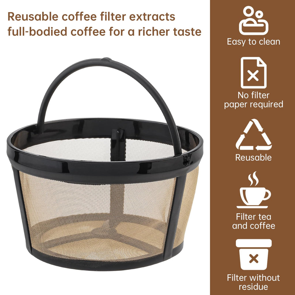 Reusable Coffee Filter Basket 8-12 Cup 2Pack N7008