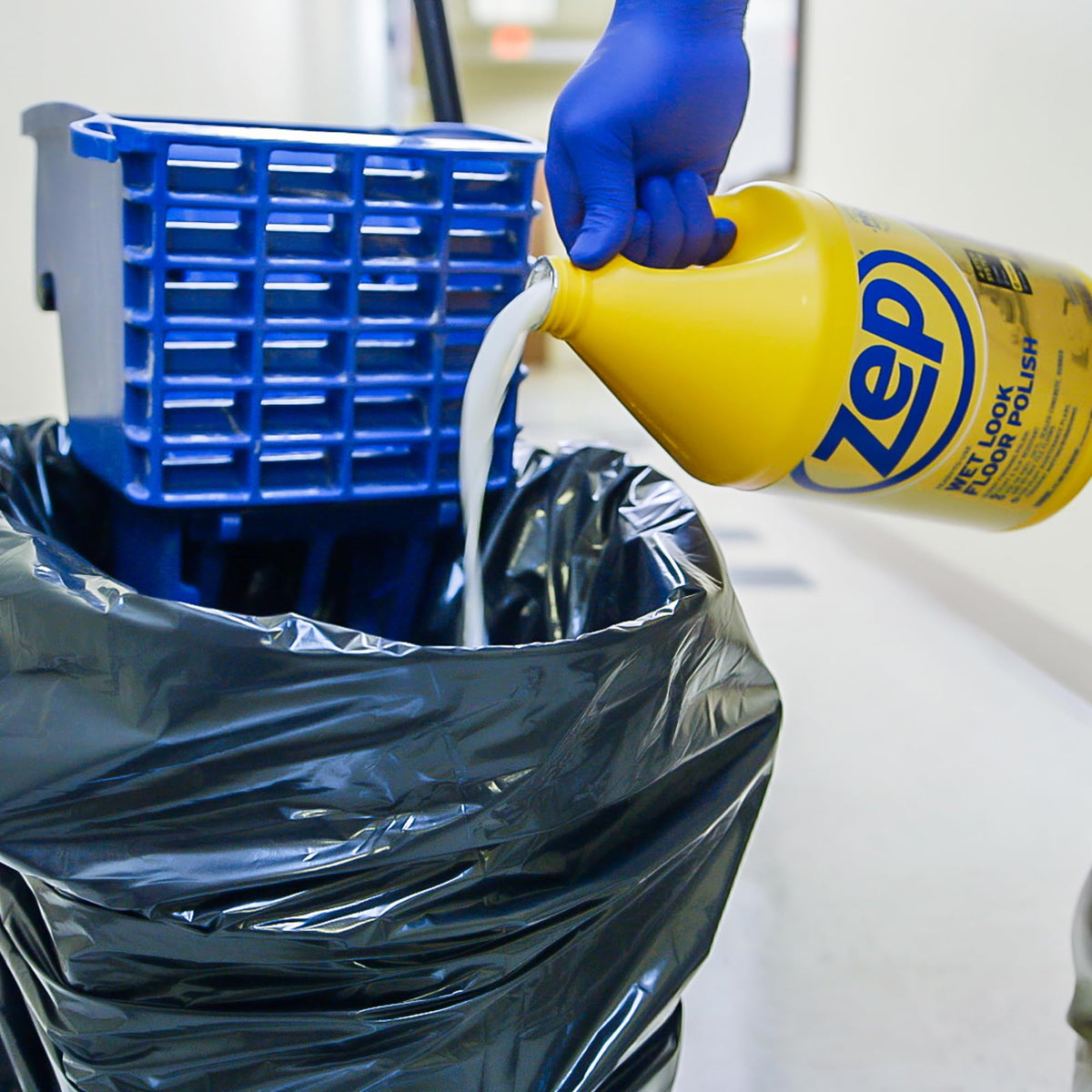 Wet-Look Floor Polish, 4-1 Gallon Bottles J3550