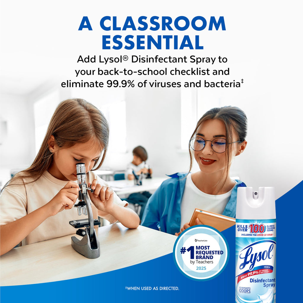 Disinfectant Spray Crisp Linen 19 oz 2 Pack H248837