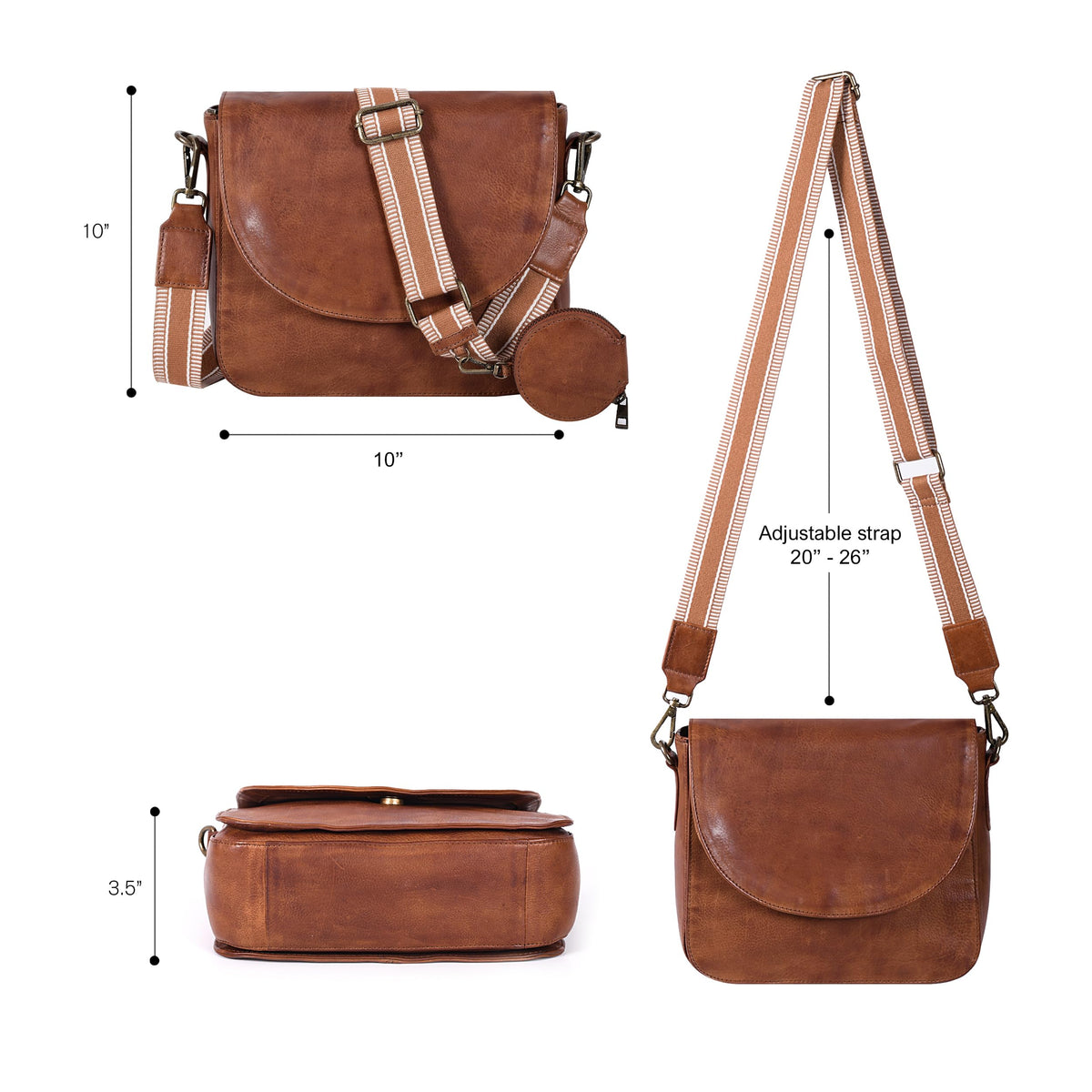 Genuine Leather Crossbody Bag G536867