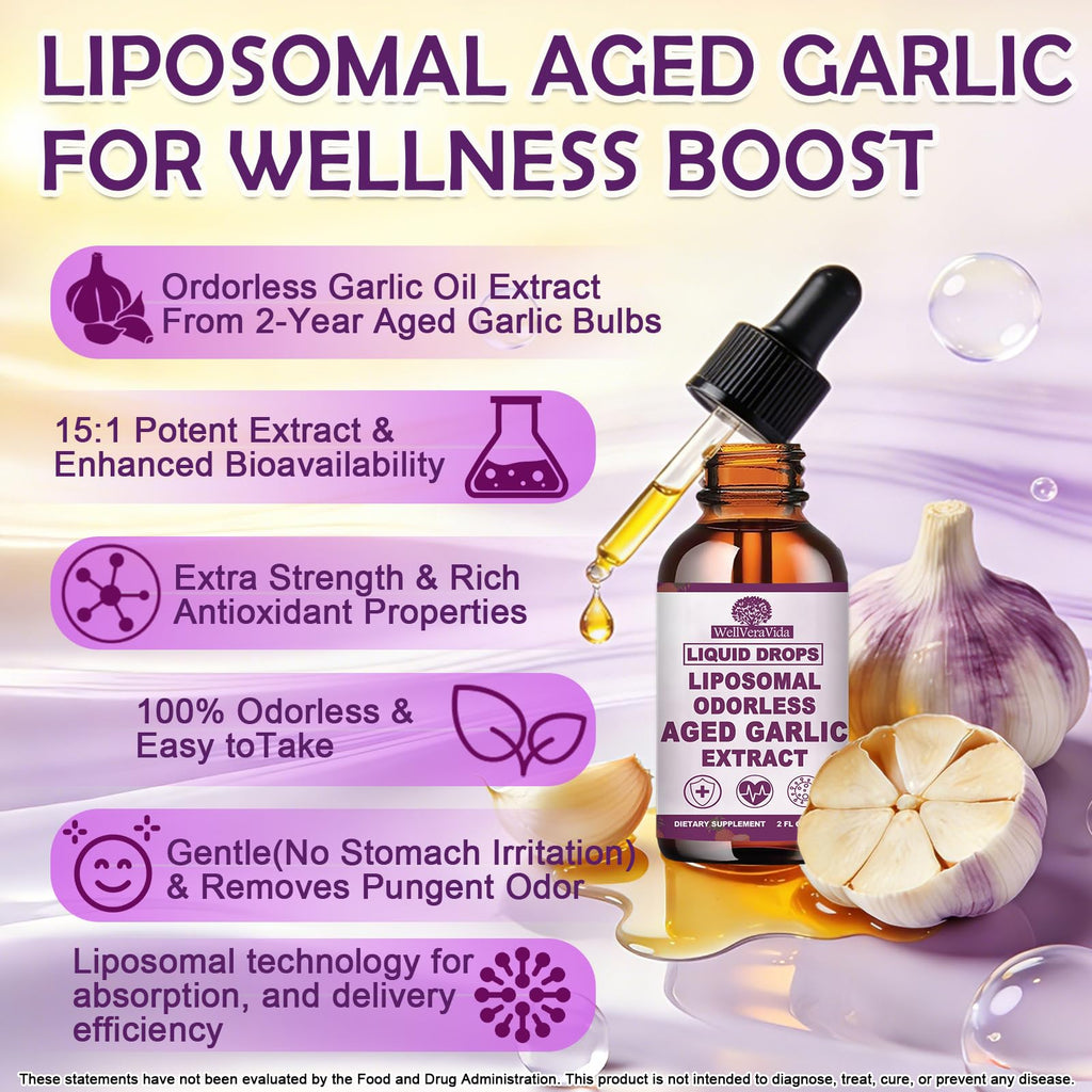 Organic Odorless Garlic Extract Liquid Drops 500mg Y803462