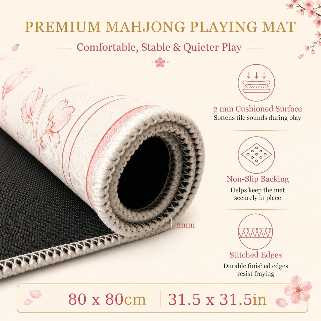American Mahjong Set with Racks, Mat & Tote A6748
